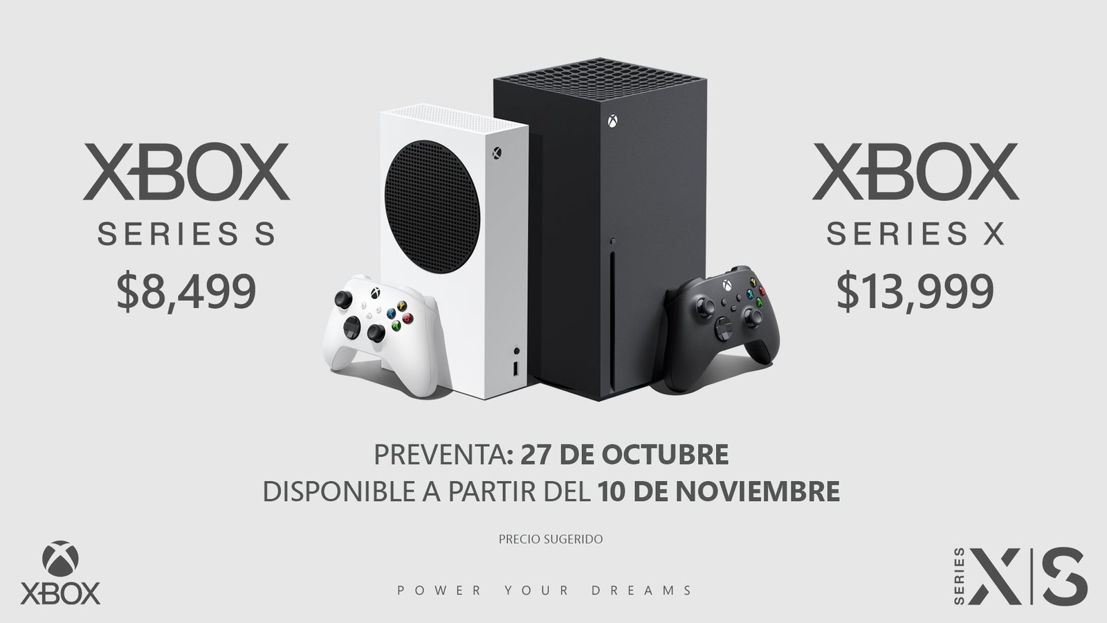 Anuncian fecha de la preventa de Xbox Series S y Series X en México