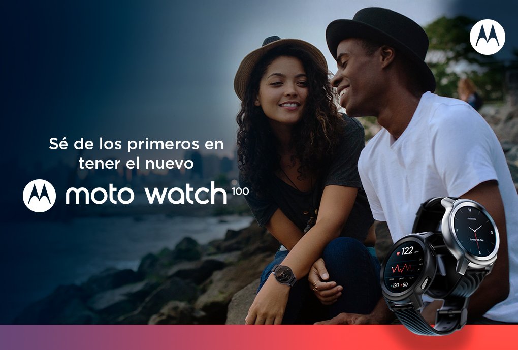 El Moto Watch 100 El Nuevo Smartwatch De Motorola Llega Oficialmente