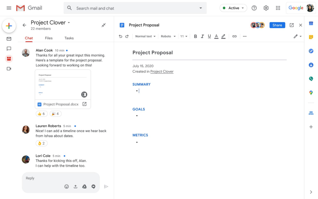 Google integración de Gmail