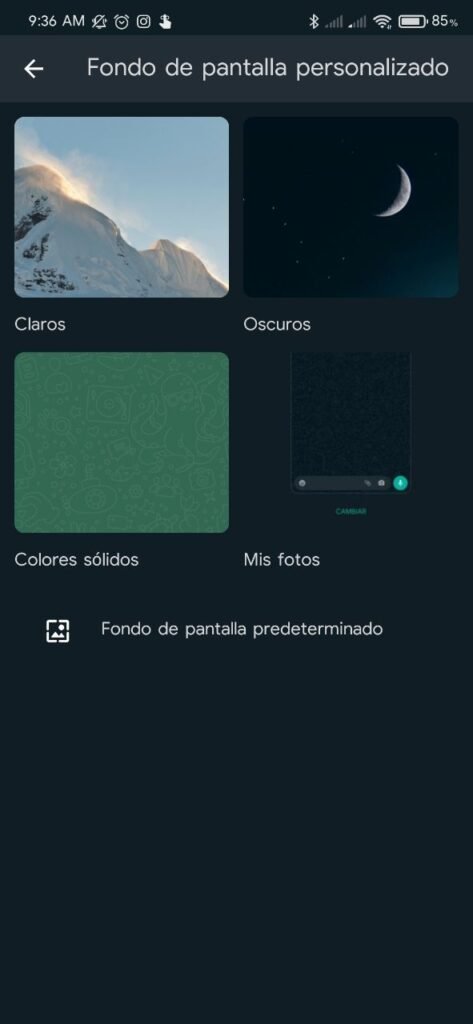 Actualización de WhatsApp: Nuevos fondos de chat y más.