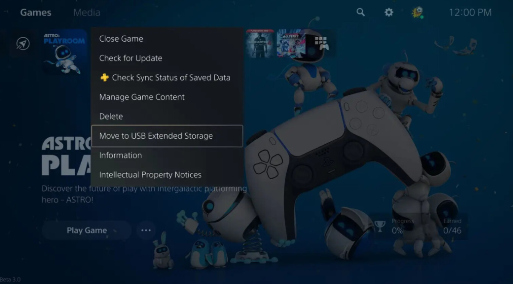 La PS5 permitirá transferir tus juegos a una memoria USB