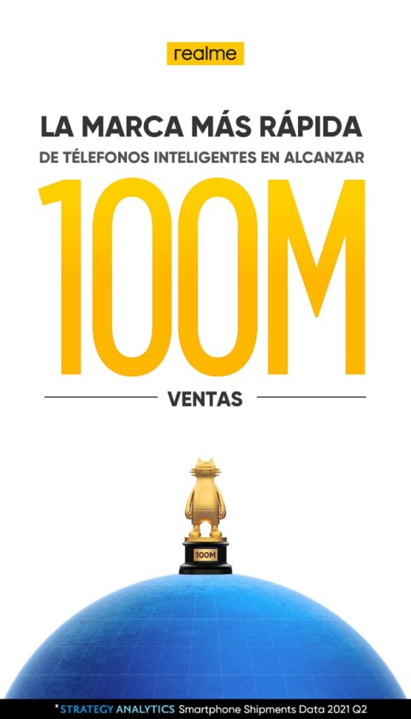 Realme 100 millones