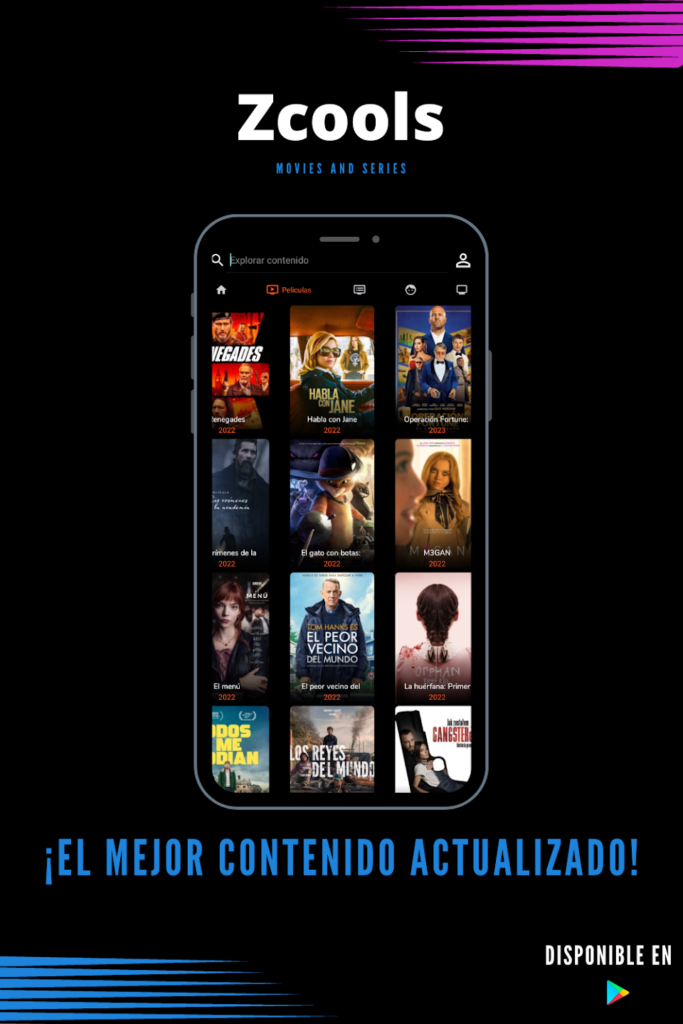 Zcools: Mejor Aplicación para ver películas y series gratis en tu smartphone