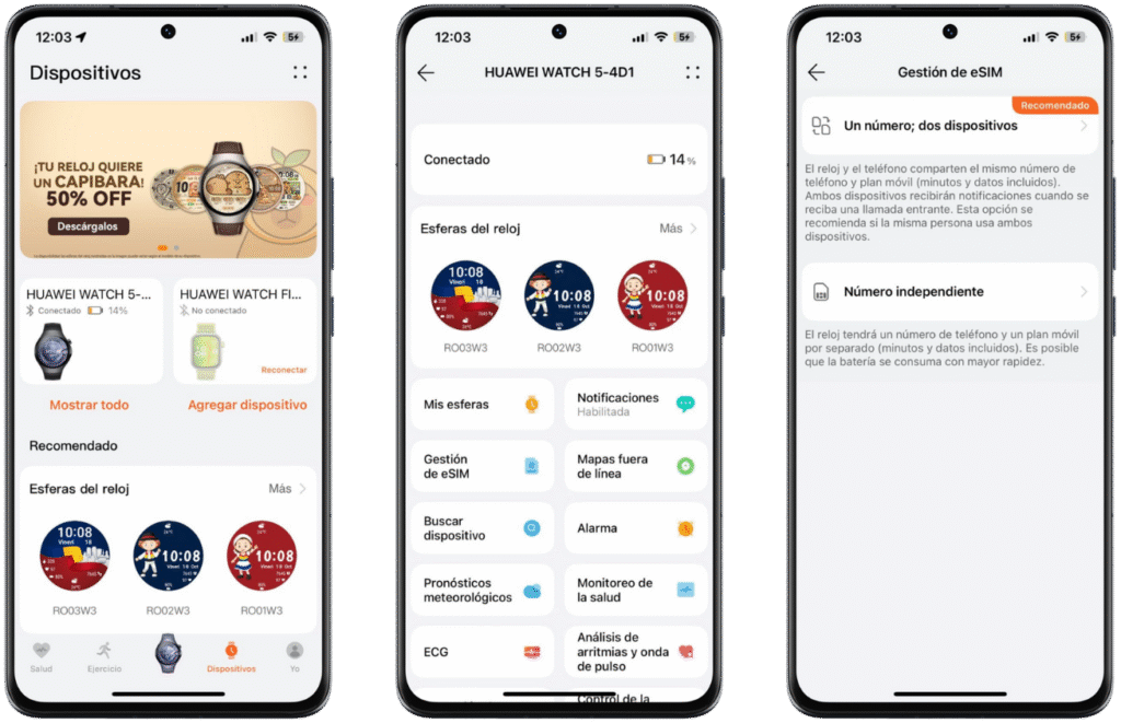 Activa la eSIM en tu HUAWEI WATCH 5 y Libérate del Teléfono